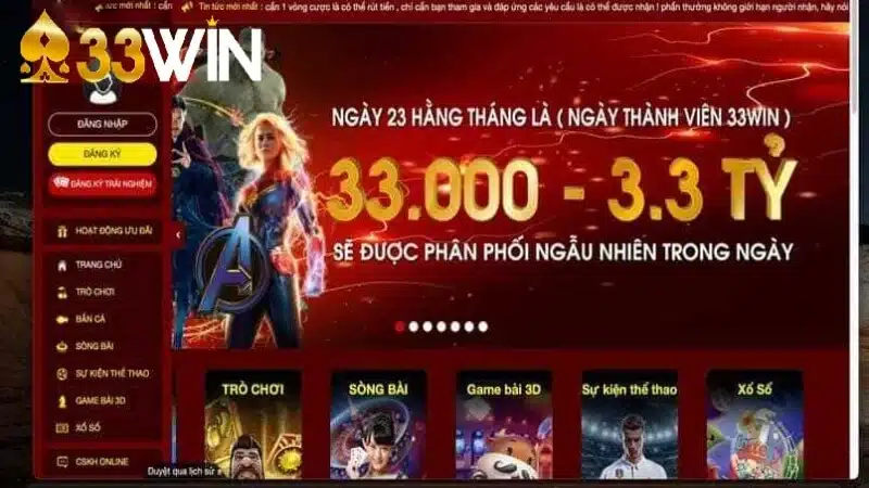 Thông tin mới nhất về 33Win